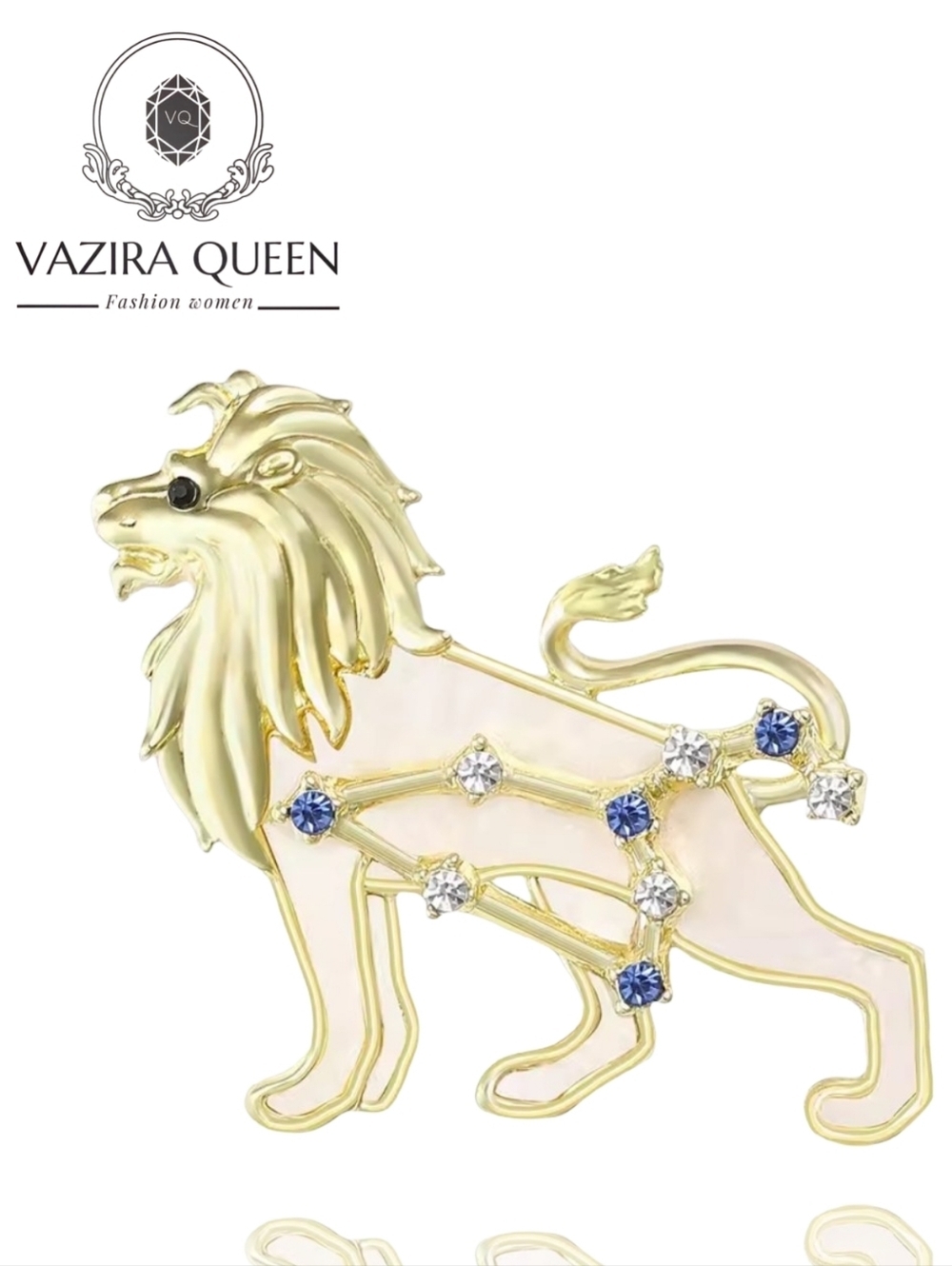 VQ Lion Brooch